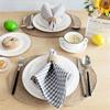1Pc 45x45cm 100% Cotton Plaid Square Tea Towel Kitchen Table Dinner Napkin New Year Party Gift Home Decor
