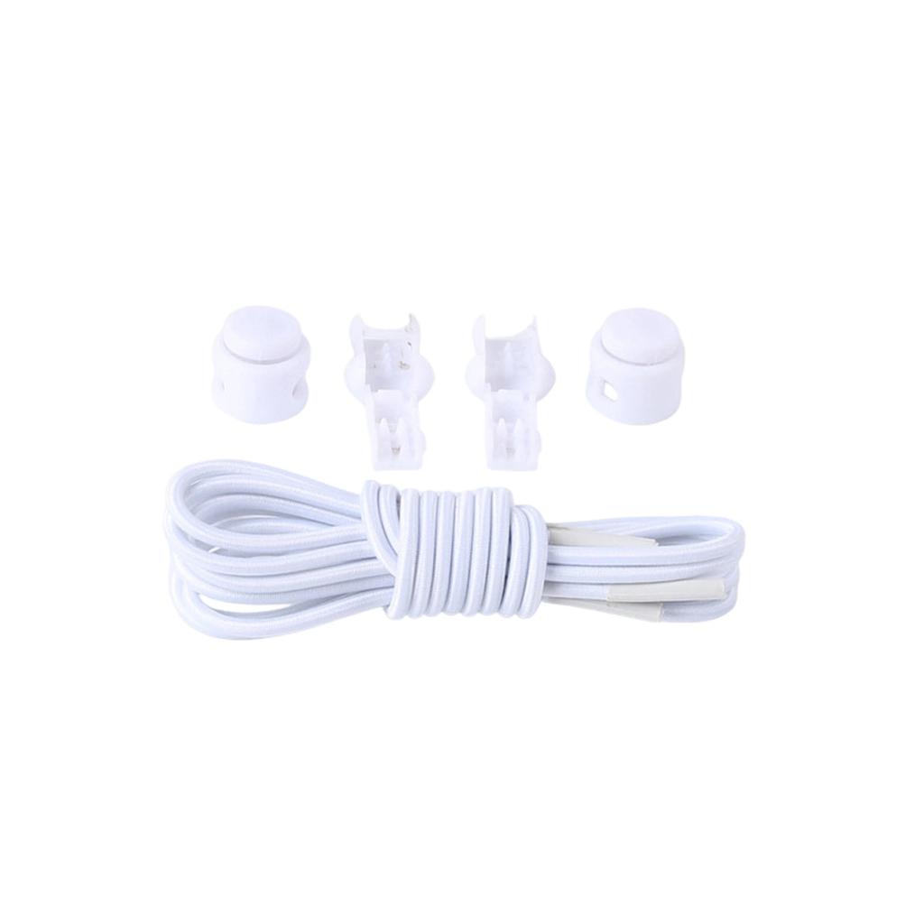 Elastic Shoelaces For Round Shoelaces Without Ties Stretching Lock Kids Adult Lazy Shoes Lace Accessories 1 Pair