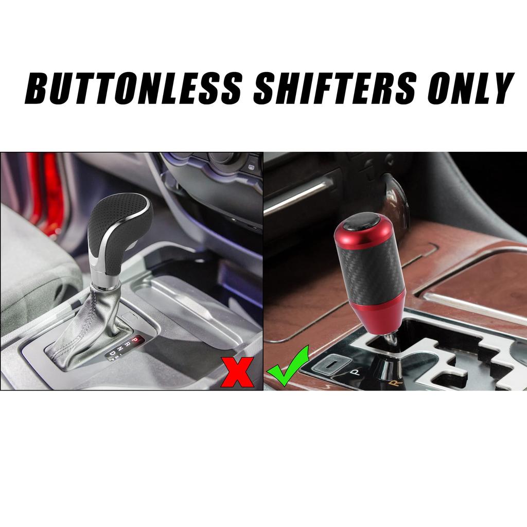 uxcell Автоматическая Универсальная Ручная Ручка Переключения Передач Рычаг Переключения Передач Ручка Переключения Передач Узор Карбонового Волокна Красный