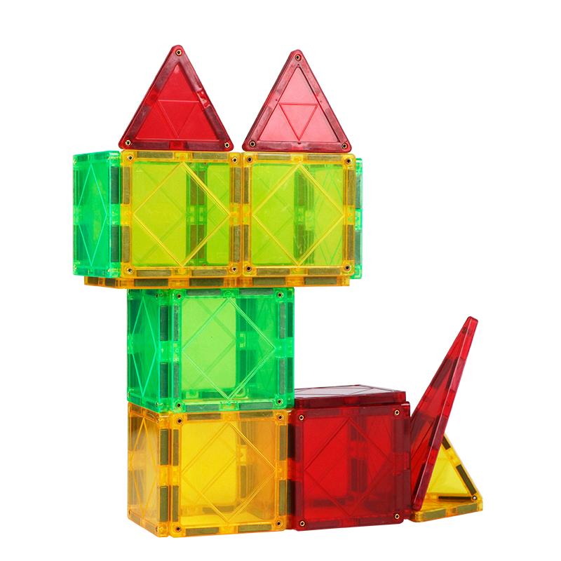 Building Blocks Children DIY Games Montessori Educational Toys Construction Collections Magnet Tiles for Kids Gift