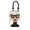 Fashion Women's Bag Cartoon Mobile Phone Bag Hit Color Shoulder Bag