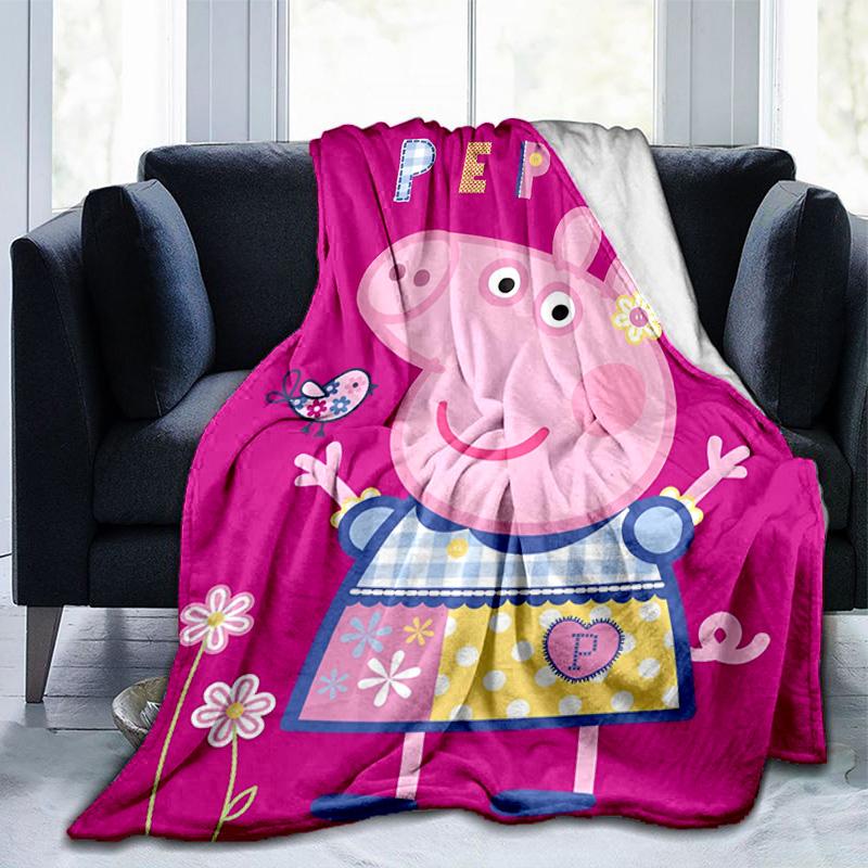 Princess Peppa Blanket Suitable for Sofas, Beds, Offices, And Camping - Perfect Gift for Halloween Christmas