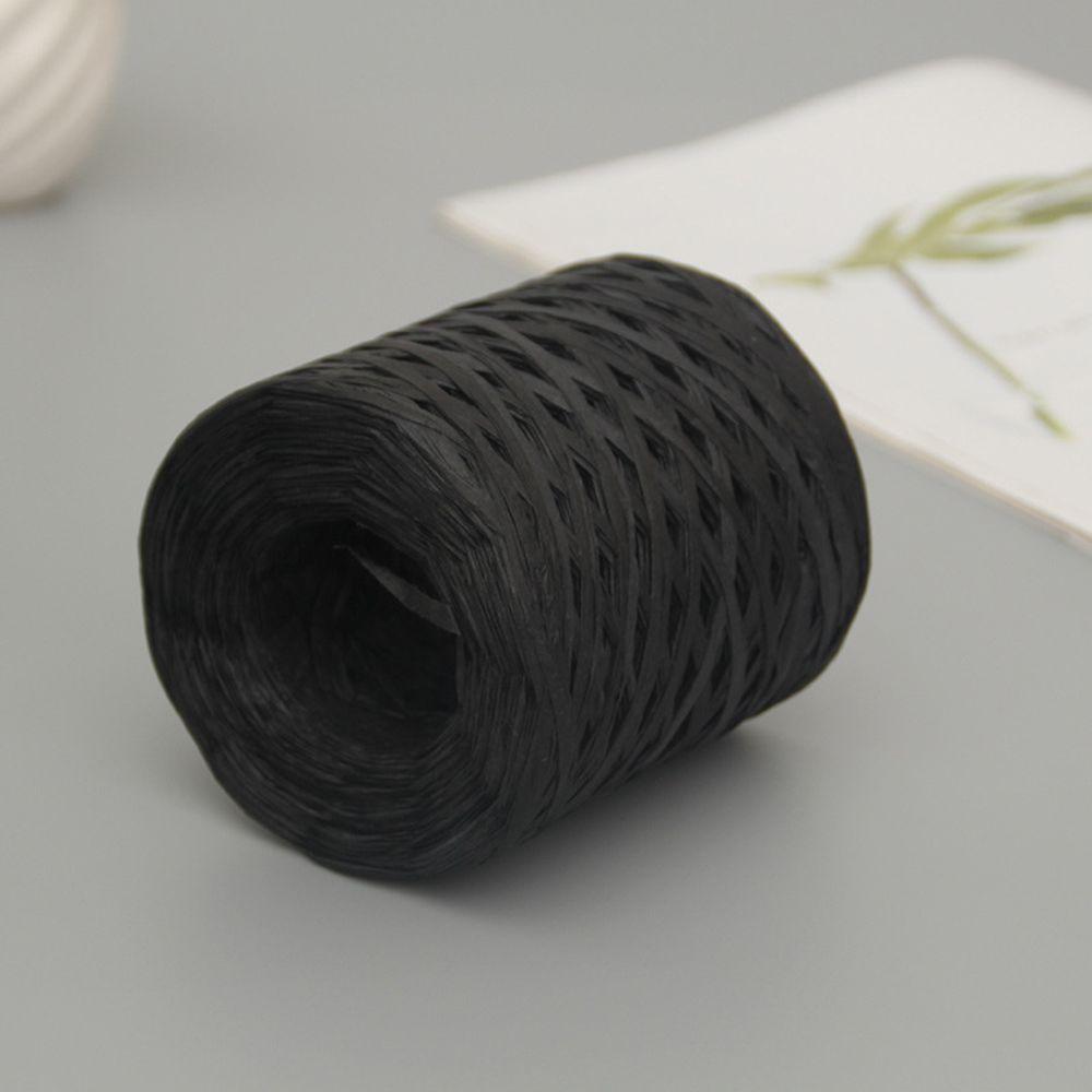 200м вязальная рафия, экологичная пряжа для туалетной бумаги, упаковочная лента, веревка, вязание крючком, лето, шляпа