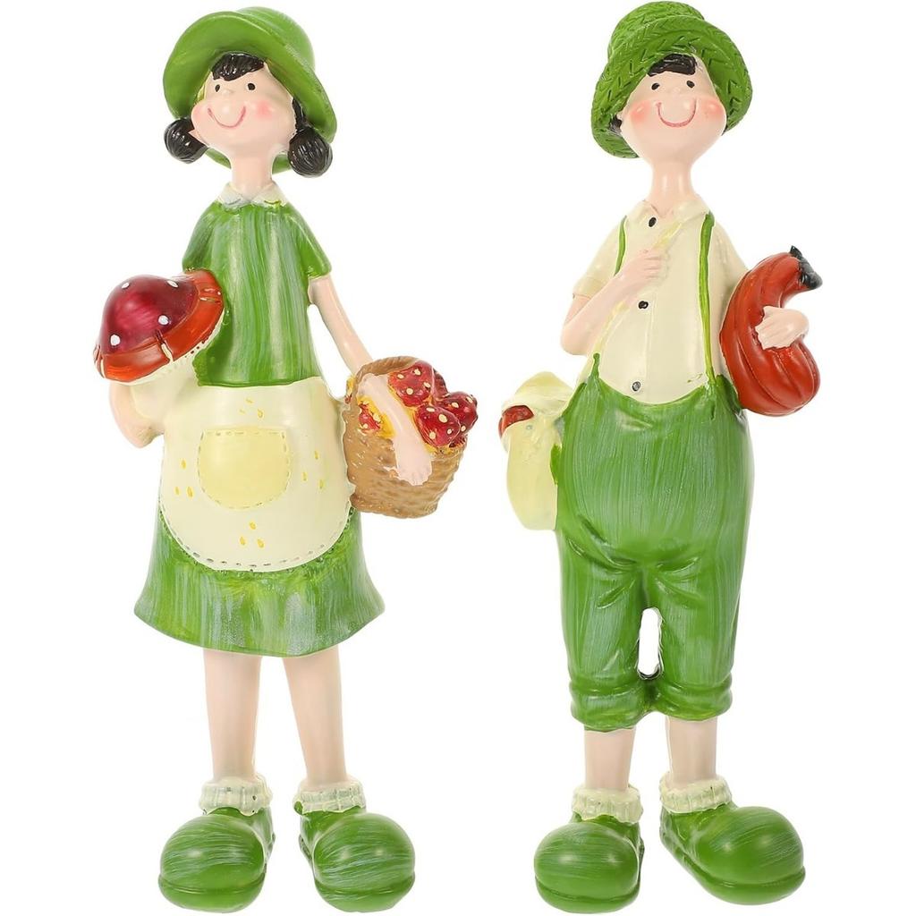 1 Pair Kids Resin Romantic Ornaments Wife Husband Figurines Couples Figurines Car Couples Figurines Couple Sculpture Girl Lovers Dining Table