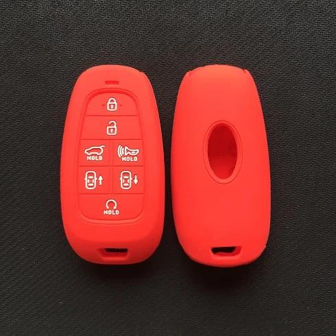 Silicone Car Key Cover Case 7 Button Key Case For Hyundai Sonata Smart 2019 Nexo 95440-M5000 Remote Control Silicone Key Case