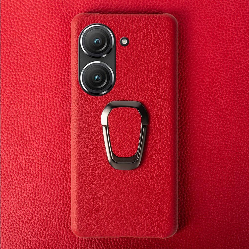 Чехол для Asus Zenfone 10 Ручной работы Чехлы из Натуральной Кожи Для Asus Zenfone9 Чехол для Телефона Защитный Задний Корпус Подставка Держатель