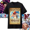 Хлопковая футболка оверсайз с принтом персонажей аниме One Piece для мужчин и женщин, удобная, в стиле Y2K, детская одежда, летний тренд, футболки