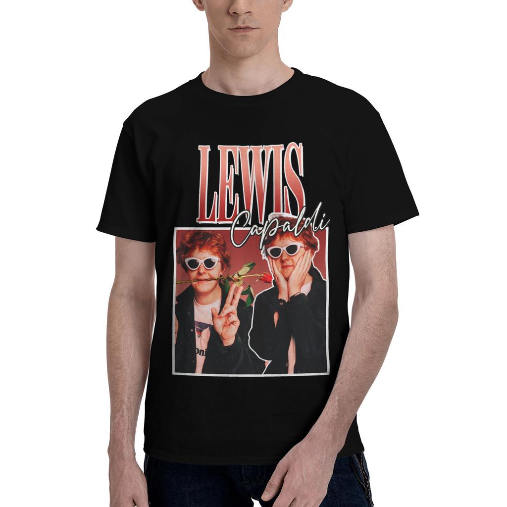 Custom LLewis CCapaldis T Shirt Men ShortSleeve SingerSongwriter Tshirts Streetwear Tee Pure Cotton Oversized Tshirts Merch