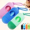 Pet Cleaning Supplies Dog Garbage Bag Bullet-shaped Portable Storage Box Toilet Pickup Garbage Bag Box