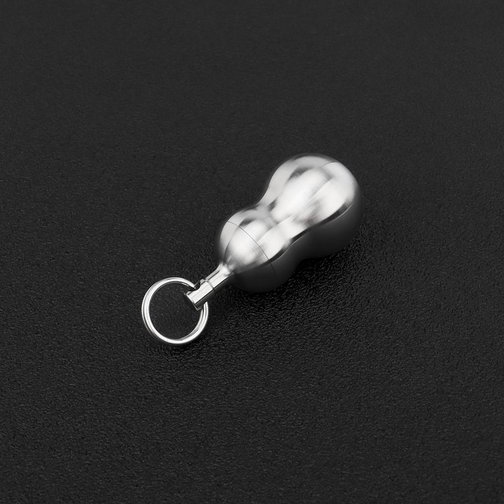 Titanium Alloy Mini Bottle Gourd Waterproof Pill Cans Portable Seal Outdoor EDC Tool Small Storage Bottle 4