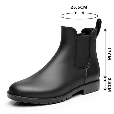 Ботинки Мартин мужские и женские четыре сезона Челси мужская обувь новая мода короткие водонепроницаемые ботинки корейская версия нескользящие водонепроницаемые рабочие резиновые ботинки