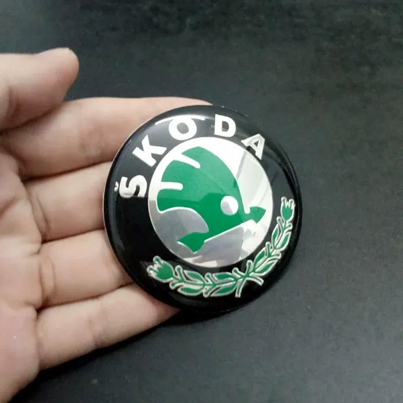 Для Skoda 90 мм Центральная заглушка колеса Автомобильная наклейка на ступицу Octavia A5 A7 Fabia 1 Superb Kamiq Rapid Yeti Citigo Kodiak Аксессуары