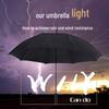 Tri-polar Faux Double-Layer Straight Handle Couples Umbrella