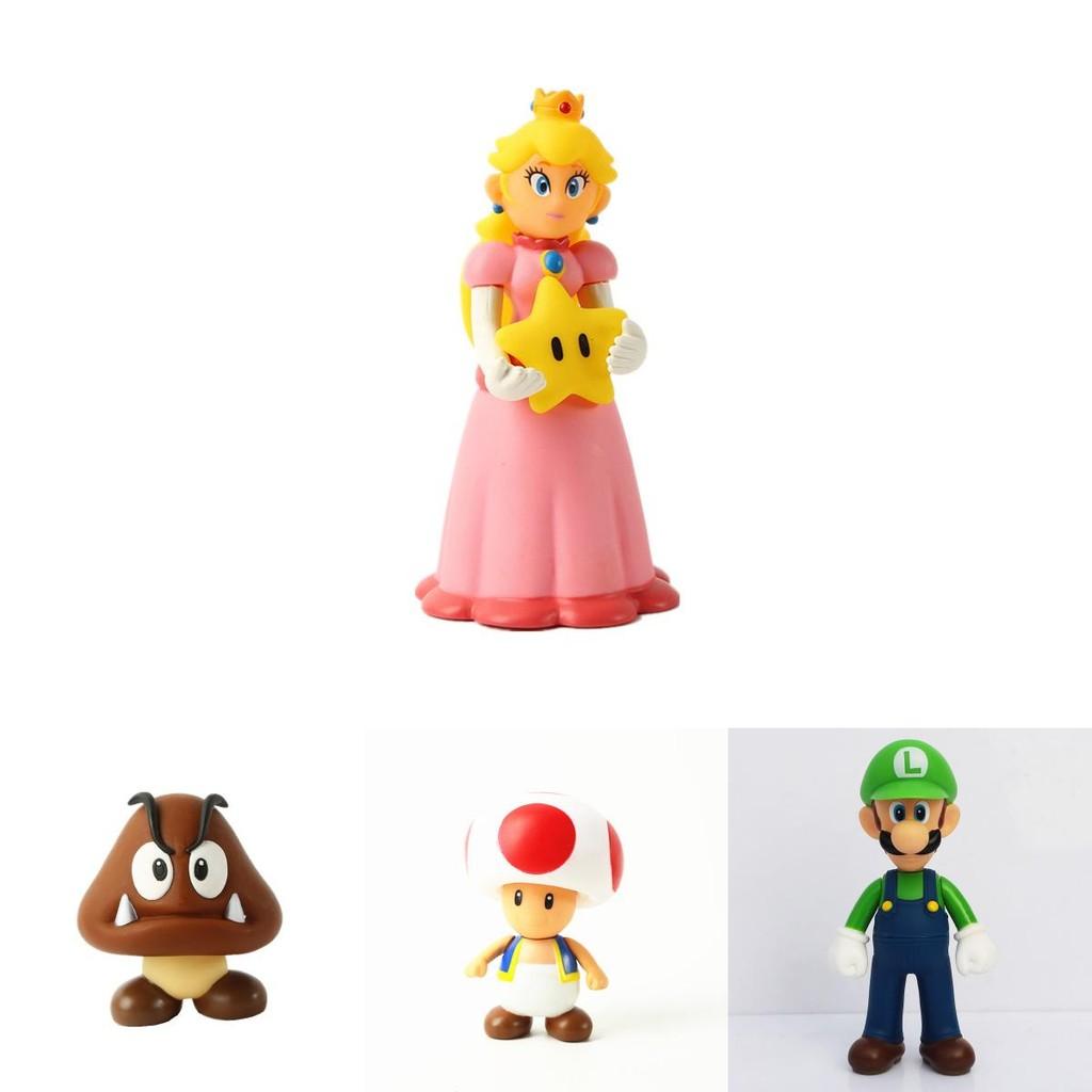 Супер Марио Фигурка Модель ПВХ Материал Коллекционная Игрушка Для Автомобиля И Рабочего Стола