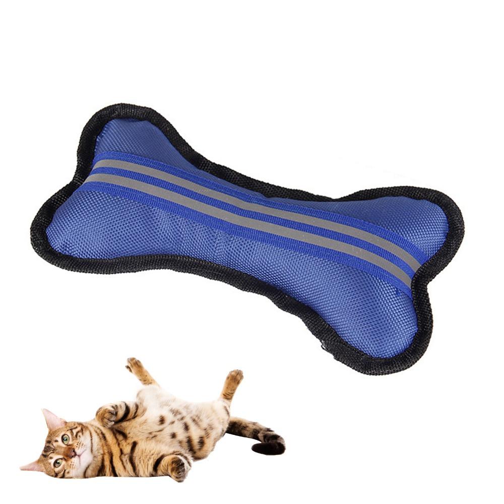 Bite Resistant Bone Fabric Toy Reflective Plush Dog Toy Soft Stuffed Dog Toy for Dogs Pets