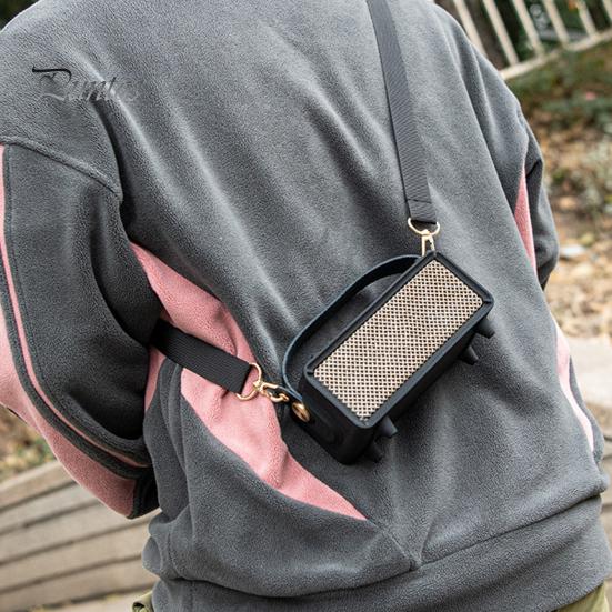 Силиконовый защитный чехол с ручкой из искусственной кожи и плечевым ремнем для портативного BT-динамика Marshall Emberton II, аудио с защитой от царапин