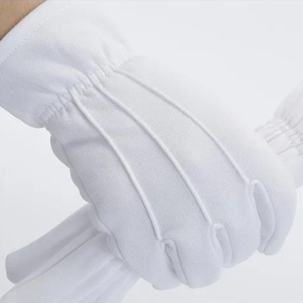 White Color Winter Gloves Warm Lined Uniform Gloves Classic Butler Gloves  Cosplay Use