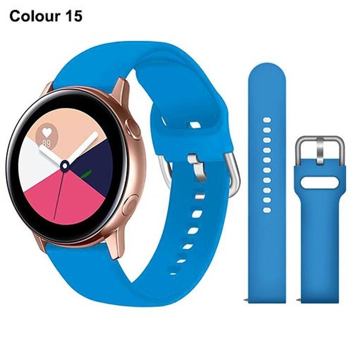 Силиконовый ремешок 20 мм 22 мм для Samsung Galaxy Watch Active 2 Watch 3 45 мм 42 мм Gear S3 ремешок для часов браслет-ремешок для Amazfit bip Huawei Watch GT 2 2e pro