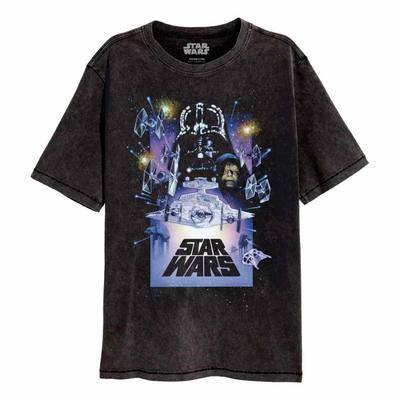 STAR WARS Футболка унисекс для взрослых с постером Acid Wash