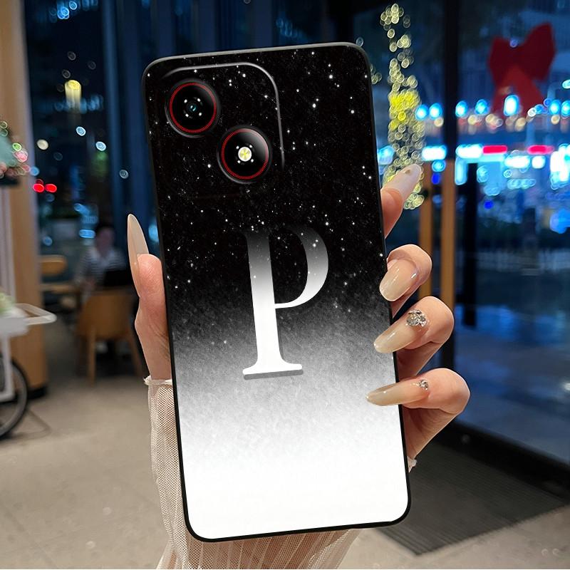 Красивый Яркий Цветной Чехол для Телефона Пара Для ZTE Blade A35E Защита от Царапин Мягкий Счастливый Инициал A-Z Узорная Крышка