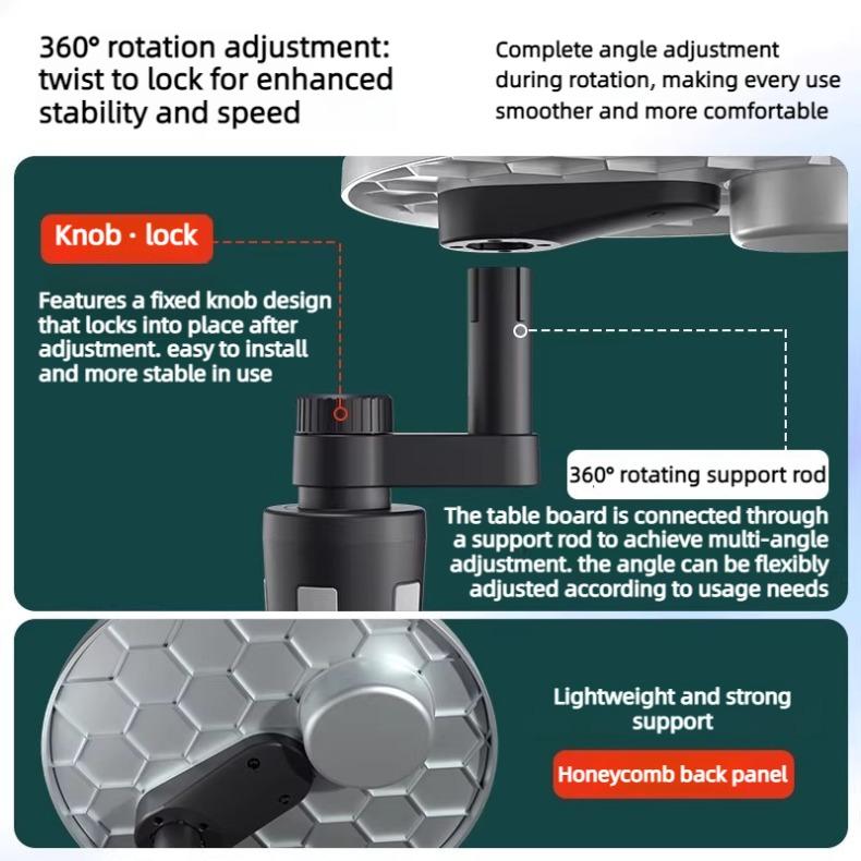 1Pc Multifunctional Car Cup Holder Extension Bracket Small Tray Auto Interior Organizer Dining Tray Storage for Vehicle Interior