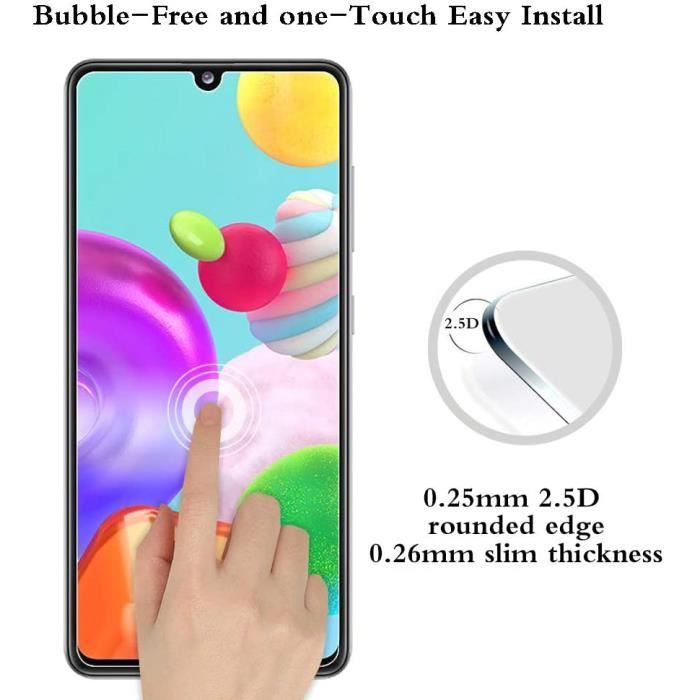 Screen Protector - LittleMonkey - Samsung Galaxy A41 - Tempered Glass - HD Film - Anti-scratch
