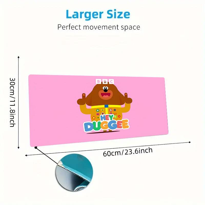 Hey Duggee Large Size Mouse Pad Large Gaming Table Cushion Non-slip Laptop Tablet Big Mousepad XXL Mat Mini PC Playmat With Lock edge