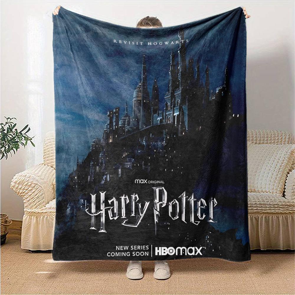 1pc Hogwarts MAX Originals Flannel Blanket Soft Warm Throw for Home, Office, Travel, All-Season Cozy Bedding GiftL1183