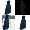 Stylish Black Cape Hood Robe Designed For Witch Wizard Fantasy And Cosplay Outfits