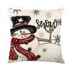 Christmas Sofa Decorative Cushion Cover Linen Printed Cushion Cover Home Living Room Bedroom Cushion