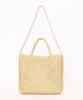 Handbag Paper Tassel Handle Basket Compatible Natural [Cuko] 2-Way Bag/A4 Women's (003)