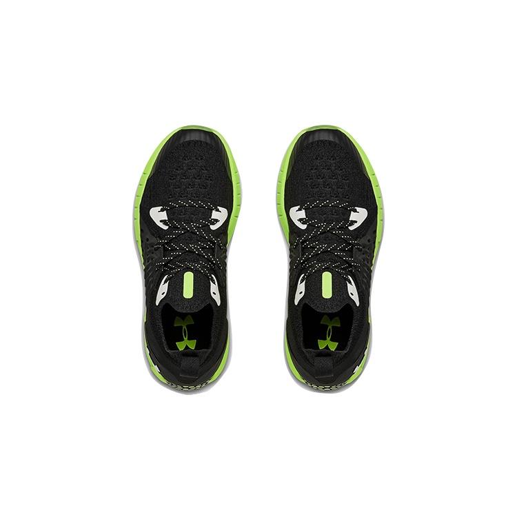 Under Armour HOVR Phantom RN Glow GS Fabric Low top Kids' Running Shoes Black Green Teenagers 3023195-001