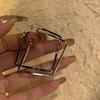 111 серебряная игла геометрические квадратные серьги темперамент легкая роскошь атмосферные серьги дизайнерский смысл европейские и американские преувеличенные холодные серьги