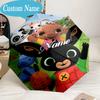 Custom Name Umbrella Bunny Friends Bing Adventure Umbrella 8-Frame for Travel, Camping, Casual Lightweight Portable, Essential for Family Gifts