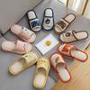 Kid Slippers Newly Launched In 2024 Four Seasons Wearable Linen Slippers Soft Furniture Boy Girl Kids Shoes Cartoon Casual Shoes