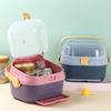 Maternal and baby live broadcast supply feeding bottle storage box baby dust-proof drain tableware feeding bottle storage box feeding bottle storage