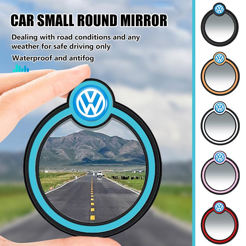 2Pcs 360 Degree Adjustable Blind Spot Mirror Car Auxiliary Rearview For Volkswagen VW Scirocco Passat Polo B5 B6 B7 CC Tiguan O444