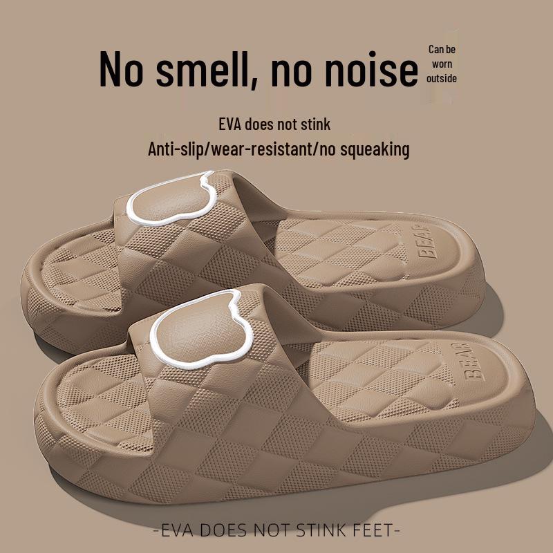 Нескользящие домашние тапочки из ЭВА для мужчин и женщин - Толстая подошва, Дезодорирующие летние шлепанцы