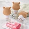 Portable Silicone Bear Bottle Set for Cosmetics, Hand Sanitizer, and Detergent