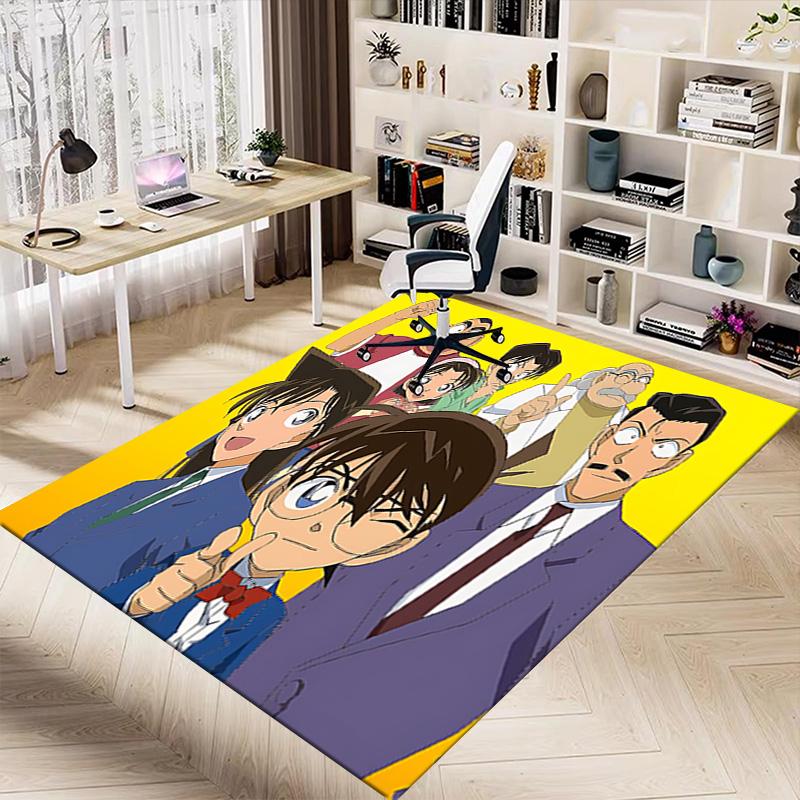 1pc Detective Conan Mystery Carpet for Playroom Bedroom Living Room Sofa Home Decor,kids Game Area Rug Non-slip Floor Mat Y72317