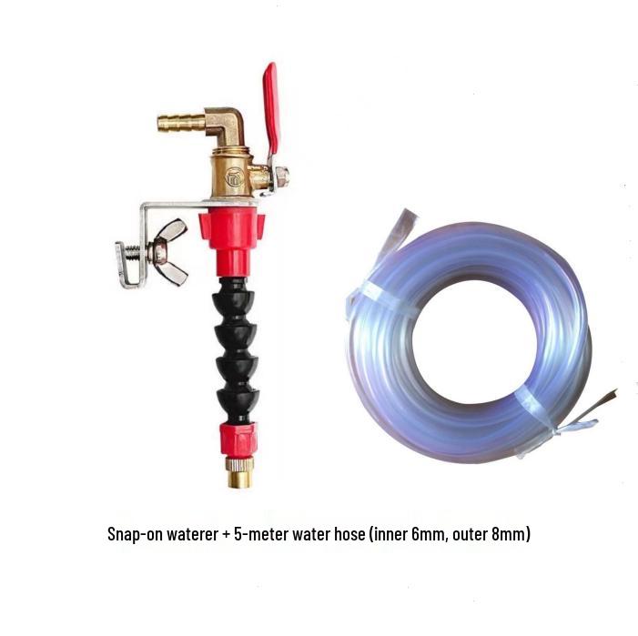 Universal Flexible Water Nozzle for Cutting & Grooving Machines - Dustproof Spray Head for Marble Saw Blade Cooling
