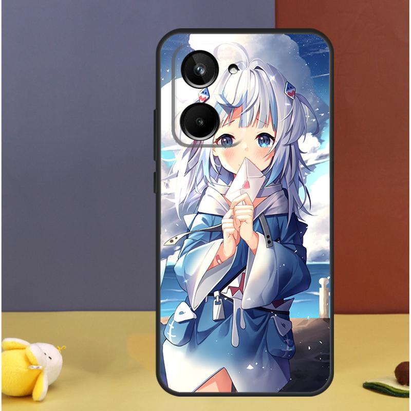 Anime Hololive Gawr Gura For Realme C71 C75 C55 C53 C67 C61 C33 C63 C51 C65 15 GT7 Pro 10 11 12 13 14 Pro Plus Case
