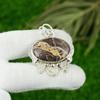 Oval Coconut Jasper Gemstone 925 Sterling Silver Sister Boho New Pendant Jewelry