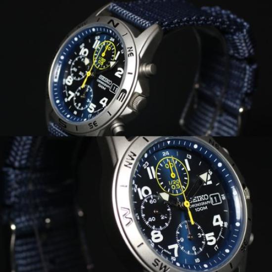 SEIKO SND379R Quartz Chronograph Watch