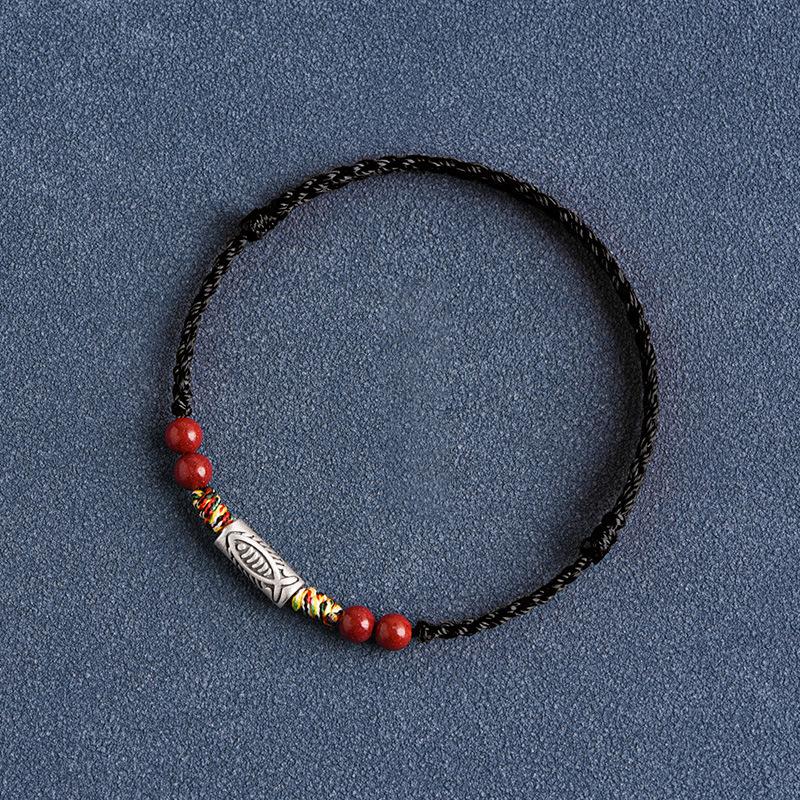 Ручной плетеный браслет на удачу в виде рыбки кои для женщин и мужчин, минималистичный регулируемый браслет на удачу, ювелирные изделия, аксессуары, подарки