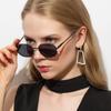 Новые Солнцезащитные Очки Женские Металлические Маленькая Оправа Персонализированные Солнцезащитные Очки Эллиптический Модный Дизайн Тренд Солнцезащитные Очки Мужские Uv400