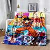 Japanese portable Dragon Cartoon Ball flannelette lightweight thin sheet sofa cover family office casual warm throw blanket.