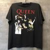 2025 Новый Горячий Распродажа QUEEN Группа Queen Похожая на Рок Винтажная Короткий Рукав Уличная Тяжелый Хлопок Мужчины и Женщины Хип-Хоп Принт Футболка Тренд