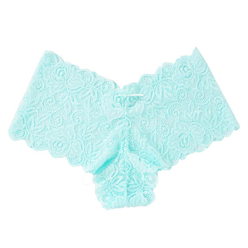Женские сексуальные кружевные трусики с v-образным вырезом и милым бантом, полупрозрачное бикини, нижнее белье, нижнее белье с вышивкой
