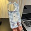 Милая подставка Вест-хайленд подходит для чехлов iPhone 16 Pro, чехлов для телефонов Apple 15 Pro Max и 14 зеркальных поверхностей